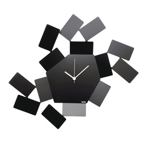 Alessi - La Stanza Dello Scirocco Wall Clock, black 