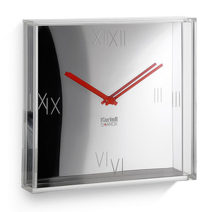 Kartell - Tic &amp; Tac Wall Clock, chromed