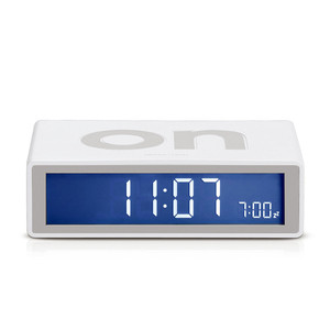 Lexon - Flip LCD-Alarm Clock, white