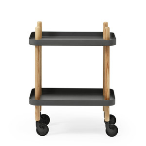 노만코펜하겐- Block Mobile Table Trolley dark grey