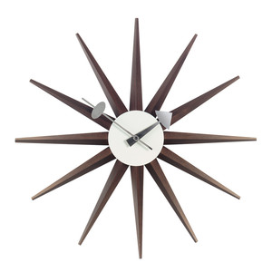 Vitra - Sunburst Clock, walnut