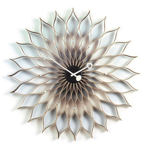 Vitra - Sunflower Clock  birch / black