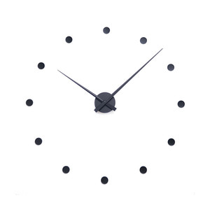 Radius Design - Flexible wall clock, black