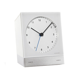 Jacob Jensen - Radio-Controlled Alarm Clock, white