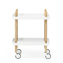 노만코펜하겐- Block Mobile Table Trolley white