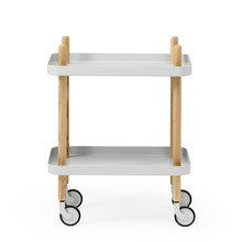 노만코펜하겐 - Block Mobile Table Trolley light grey